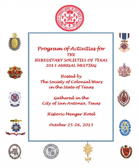 Hereditary Societies 2013