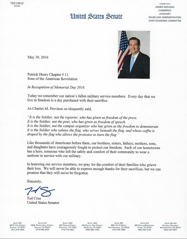 Senator Ted Cruz