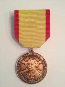 Bronze Bernardo De Galvez Color Guard Medal